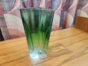 Krosno Poland Emerald Triangular Vase