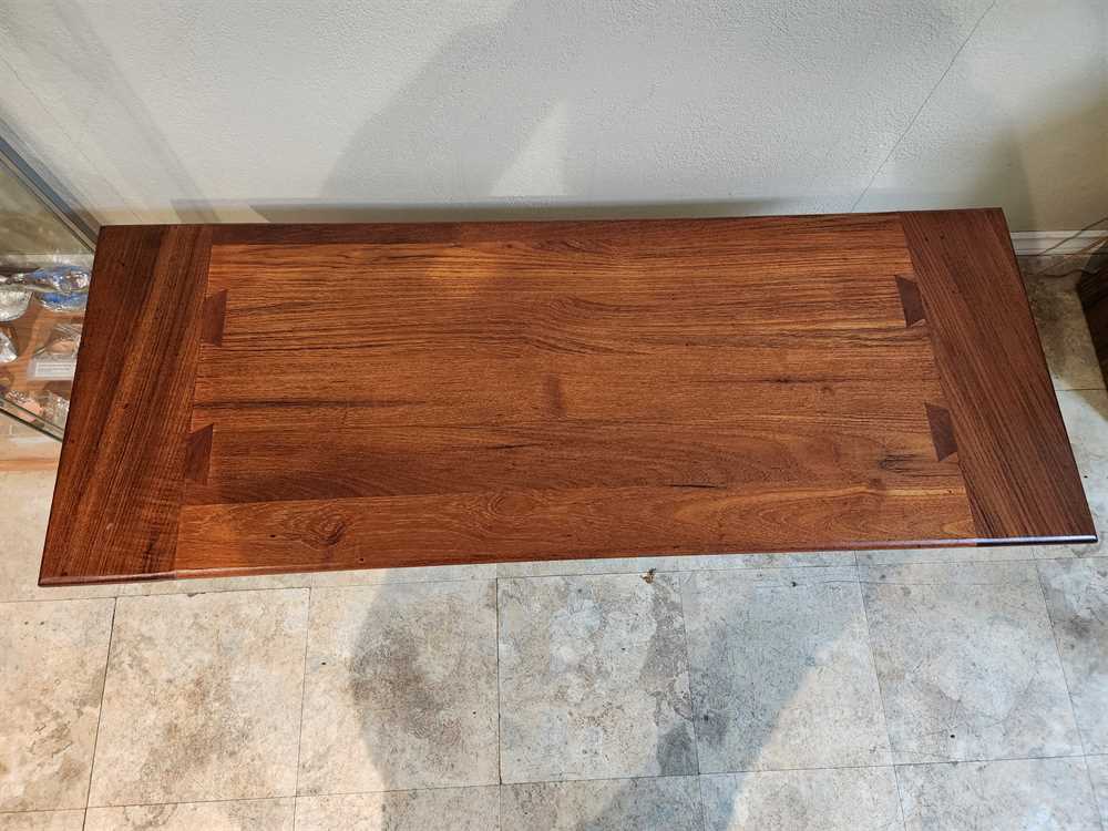 Solid Teak Surfboard Coffee Table