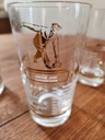 Set of 7 1955 Sports Kings Highball Glasses