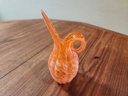 Lefton Glass Orange Swirl Creamer / Pitcher