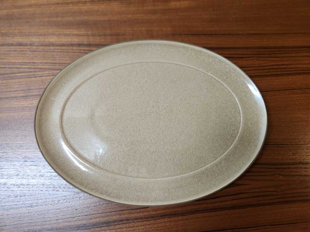 Denby Cinnamon Oval Serving Platter