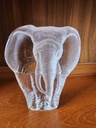 Mats Jonasson Large Glass Elephant Scultpure