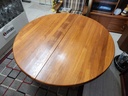 Glostrup Mobelfabrik Round Solid Teak Dining Table / No Leaf