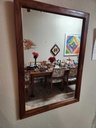 Teak Rectangular Wall Mirror