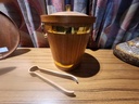 Made in Japan Teak Ice Bucket with Tongs