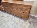 9 Drawer Teak Dresser w/ Mirror