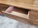9 Drawer Teak Dresser w/ Mirror