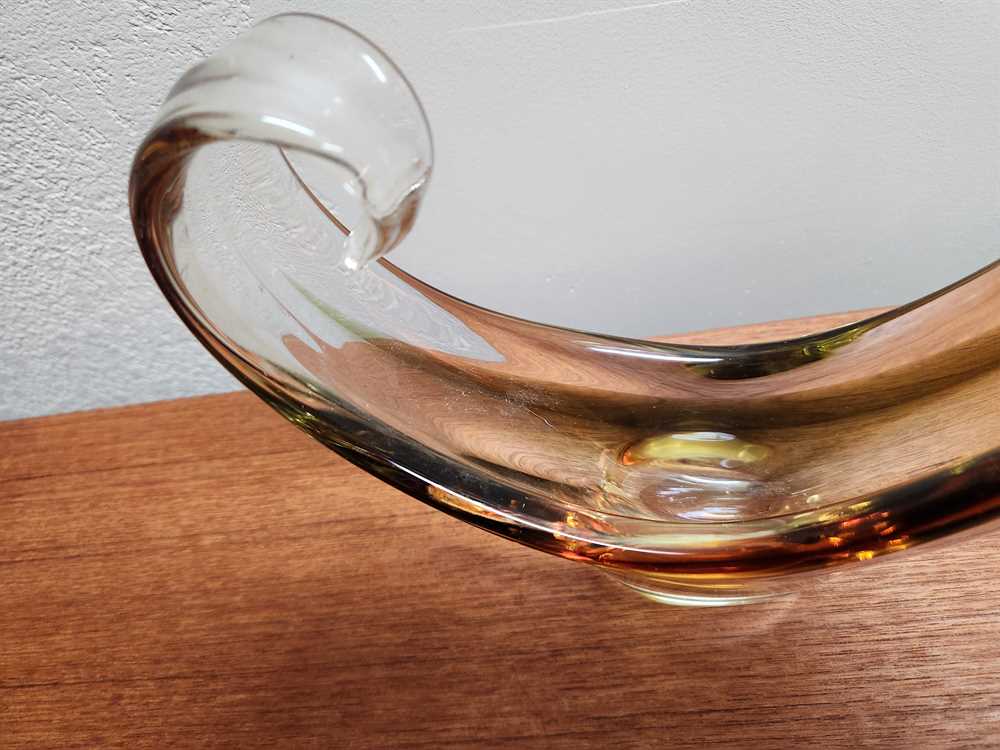 Large Continental Glass (Calgary) Basket - Clear/Green/Amber
