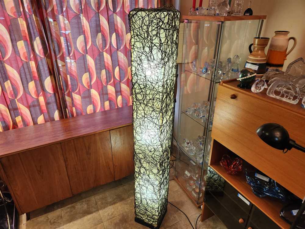 Rattan Fiberglass Floor Lamp
