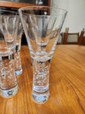 Set of 4 Krosno Poland Verve Large Champagne Flutes