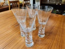 Set of 4 Krosno Poland Verve Large Champagne Flutes