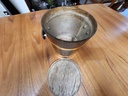 KMC Japan Mahogany Ice Bucket with Leather Handles