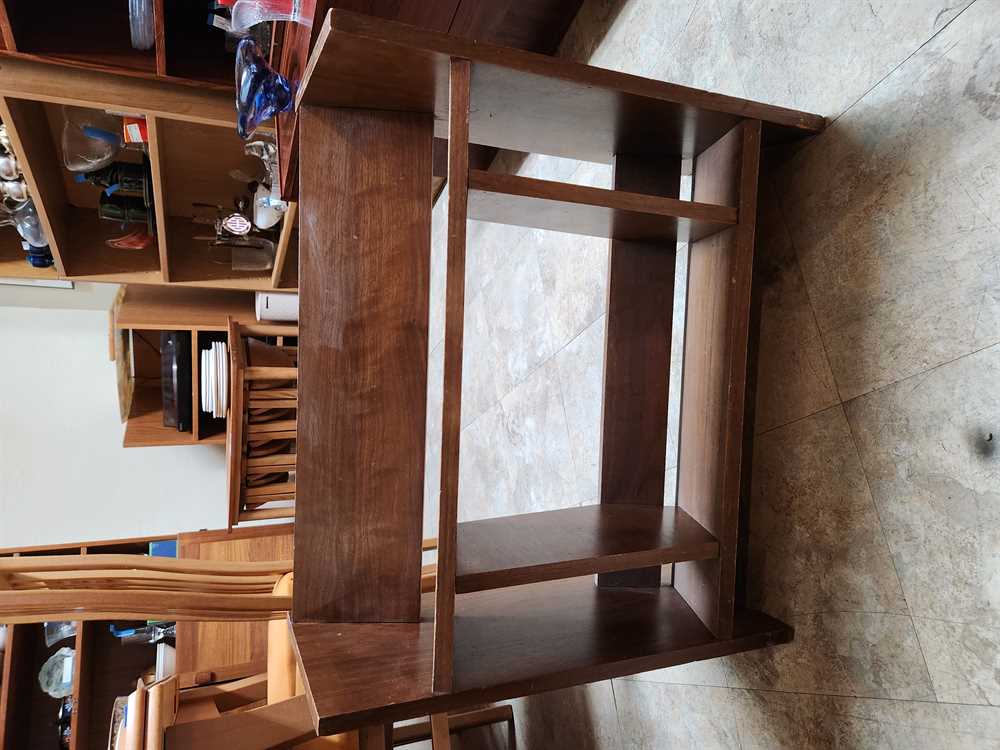 Walnut Finish MCM Bookcase