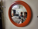 1970 Round Orange Mirror