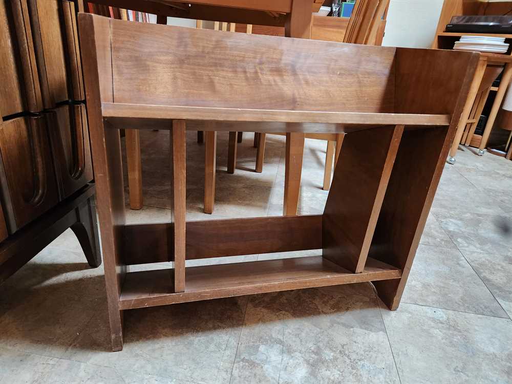 Walnut Finish MCM Bookcase