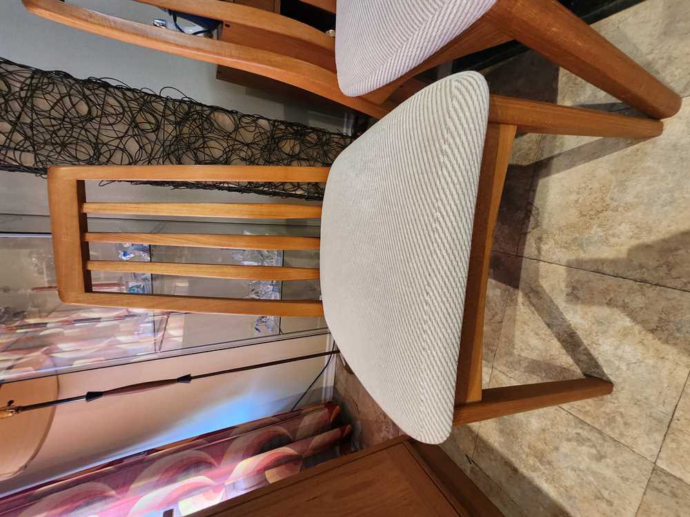 Set of 4 Benny Linden Teak High Back Dining Chairs
