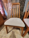 Set of 4 Benny Linden Teak High Back Dining Chairs