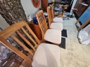 Set of 4 Benny Linden Teak High Back Dining Chairs
