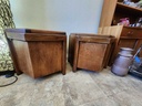 Pair of Lane Walnut Side Tables W/ Compartments!