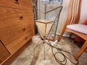 1960's Wrought Iron and Fiberglass Table or Floor Lamp