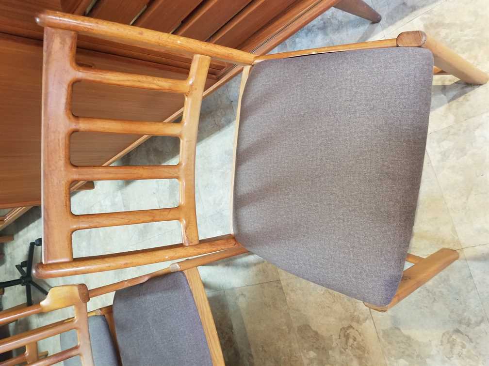 Set of 5 Teak Dining Chairs Designed by Johannes Anderson for Uldum Mobelfabrik
