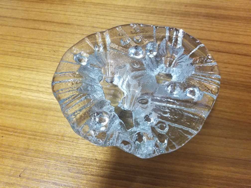 Blenko Melting Ice Votive Holder