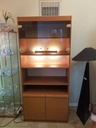 Mobican Teak Wall Unit w/ Smoked Glass and lighting