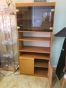 Mobican Teak Wall Unit w/ Smoked Glass and lighting