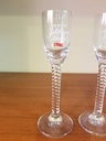 Pair of Aalborg Denmark Akvavit Glasses