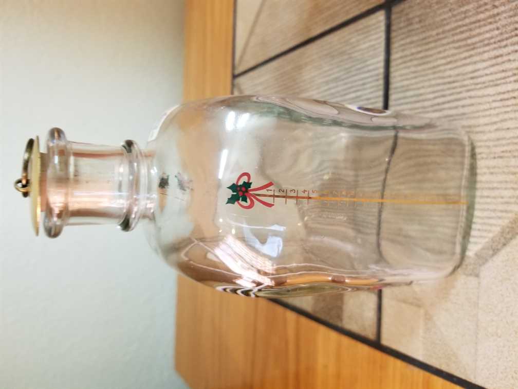 Holmegaard 1985 24 Days Of Christmas Schnaps Decanter by Michael Bang and Jette Frohlich