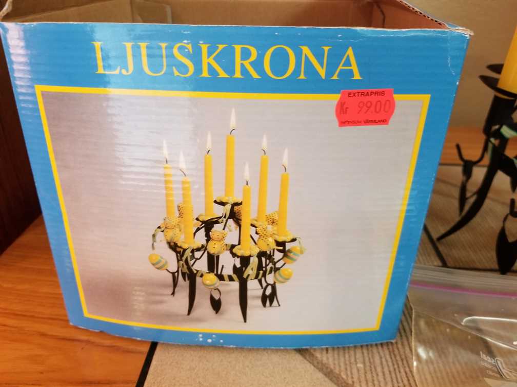 Swedish 1980's Ljuskrona Candelbra New In Box
