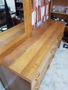 RS Associates Teak 6 Drawer Lowboy Dresser w/ Mirror