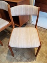 Set of Six Low Back Teak Dining Chairs