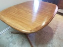 Dyrlund Teak Oval Dining Table w/2 Leaves