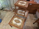 Set of three Danish Mobelfabrikken Tiled Nesting Tables
