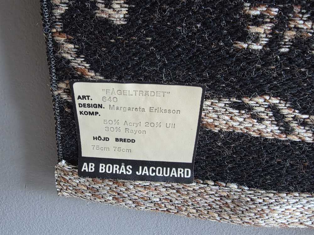 Swedish Woven Wall Hanging by Margareta Eriksson for Boras Jacquard Vaveri