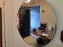 Vintage Round Etched Mirror