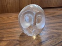 Mats Jonasson Signed and Numbered Glass Sculpture Owl