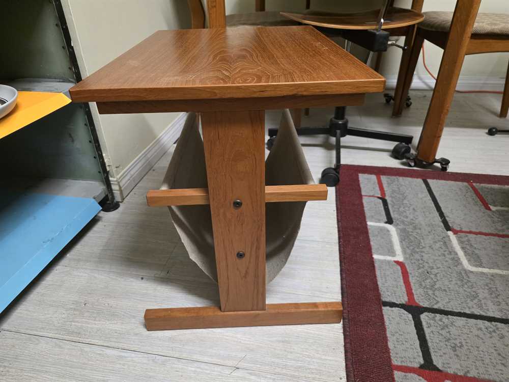 PBJ Mobler Teak Side Table/Magazine Stand