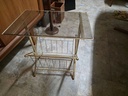 Brass and Glass Side Table