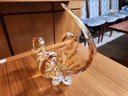 Amber Chalet Glass Basket / Centerpiece