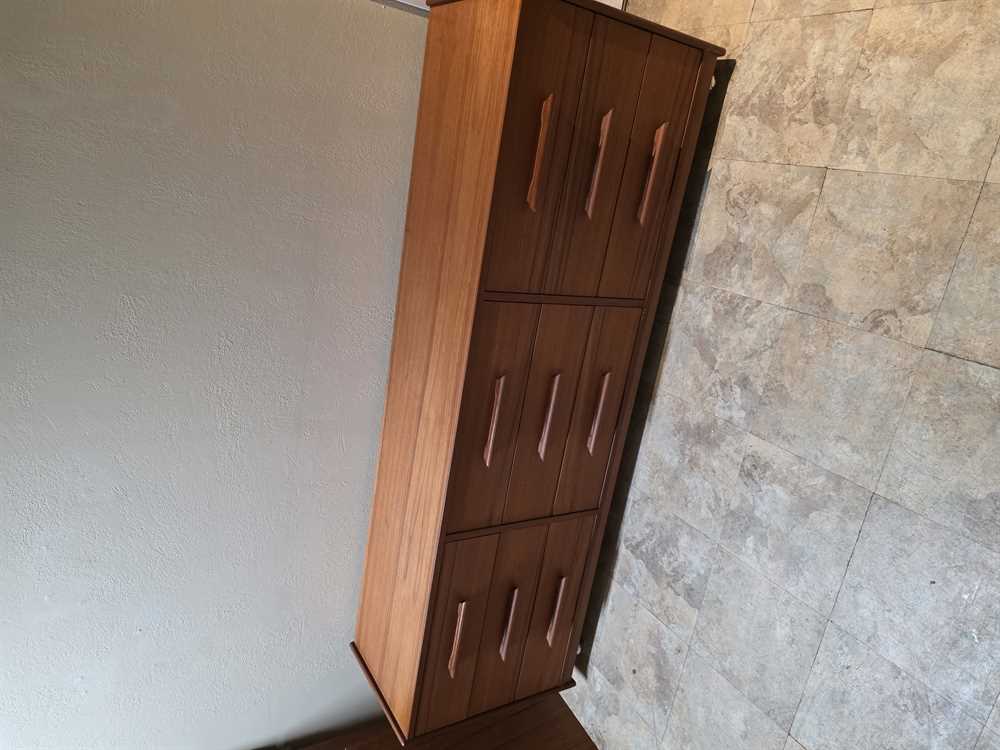 Design Furn. MFG Canada Teak 9 Drawer Lowboy Dresser
