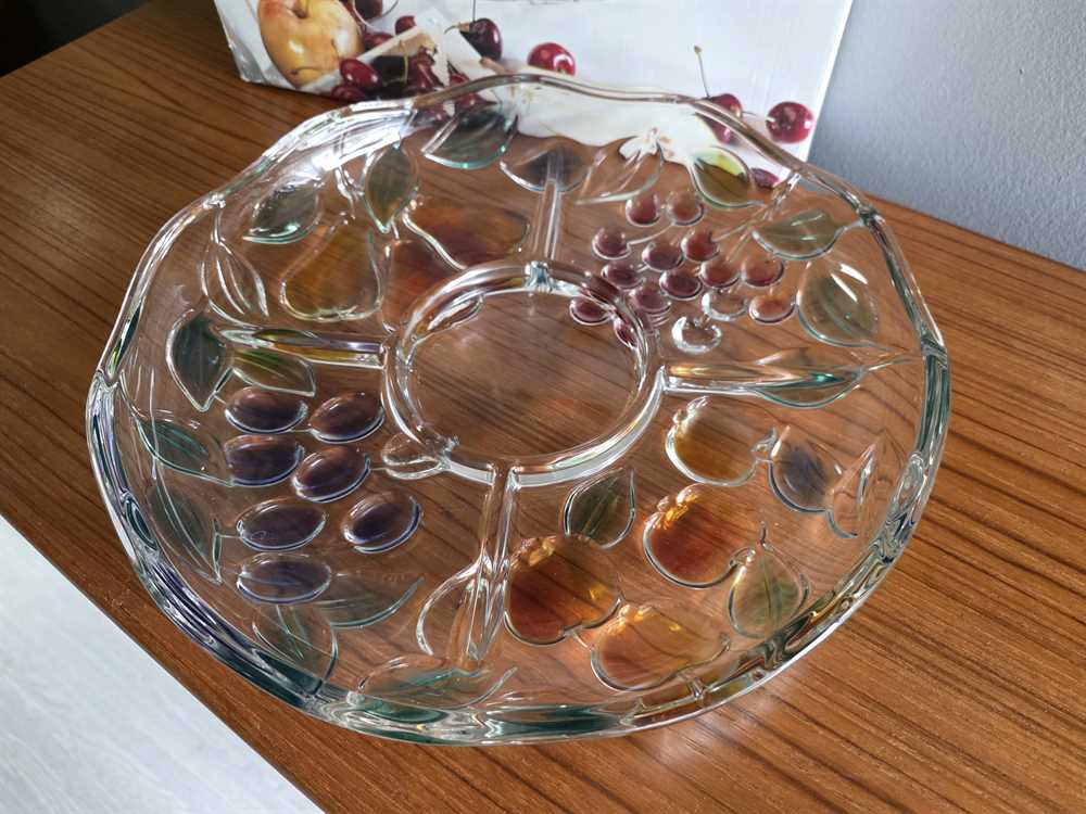Waltherglas Germany Crystal Fruit Platter w/box