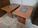 Gangso Mobler Denmark Teak and Tile Coffee Table and 2 Side Tables Set