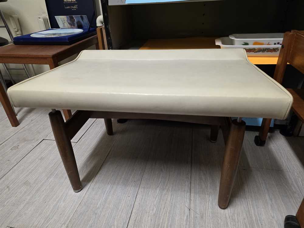 Imperial Furniture Afrormosia Entryway Bench by Jan Kuypers