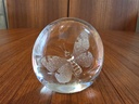 Mats Jonasson Signed and Numbered Glass Sculpture Butterfly