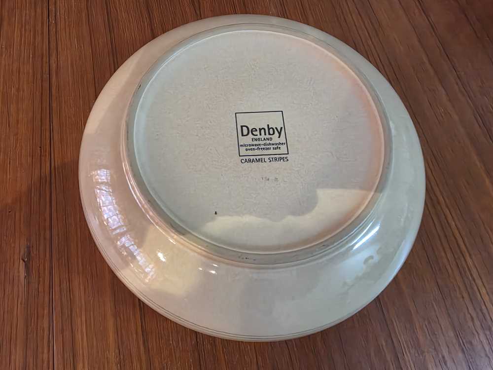 Denby Caramel Stripe Serving Bowl