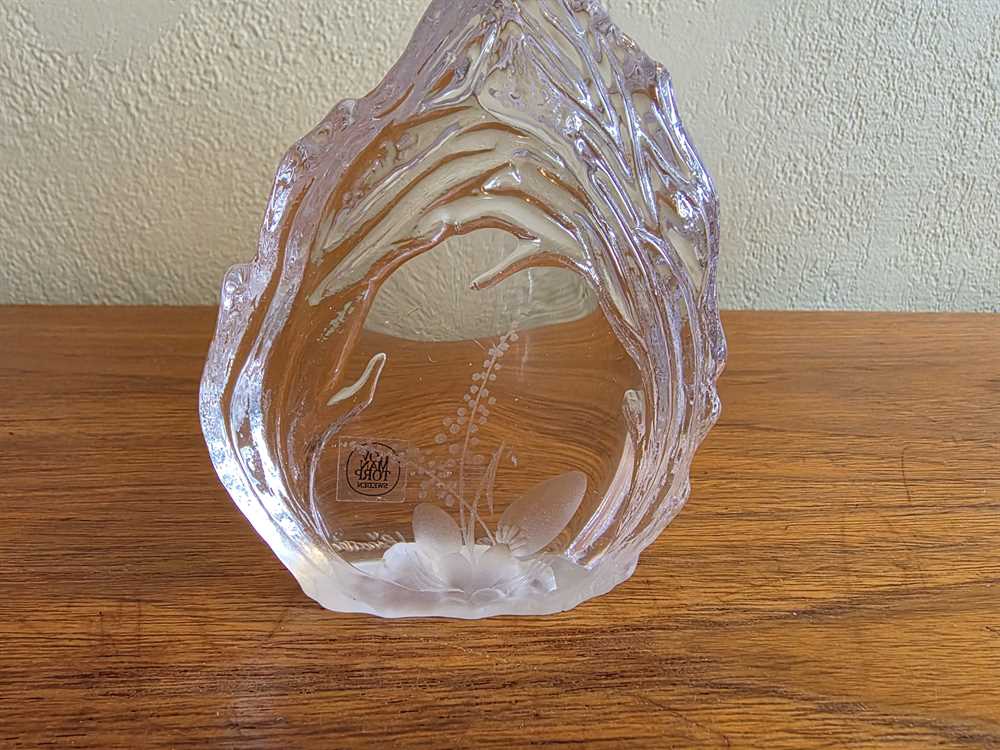 Hovmantorp Sweden Mushroom Glass Sculpture