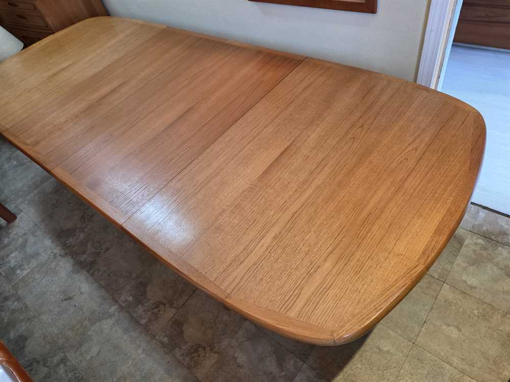 Nordic Furniture Oval Teak Dining Table w/ 2 Leaves