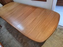 Nordic Furniture Oval Teak Dining Table w/ 2 Leaves